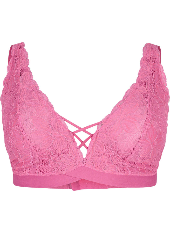 Support the breasts - pitsirintaliivit nauhayksityiskohdilla, Rose, Packshot image number 0