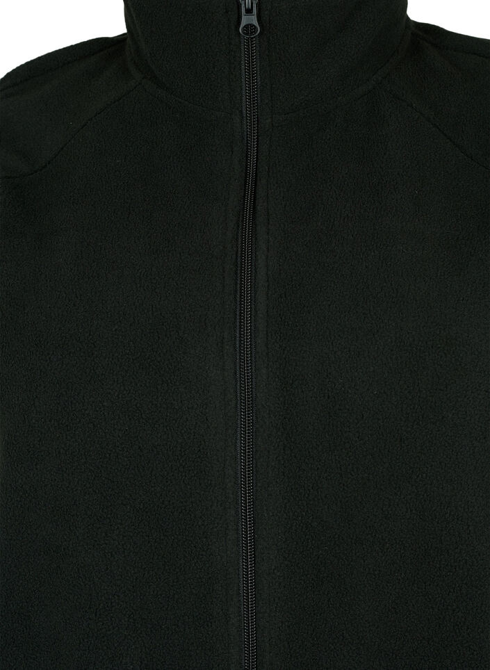 Fleeceliivi taskuilla, Musta, Packshot image number 2
