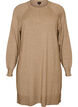 Lyhyt neulemekko raglanhihoilla ja keskisaumalla, Beige, Packshot image number 0