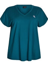 V&auml;lj&auml; treenipaita, jossa on V-p&auml;&auml;ntie, Vihre&auml;