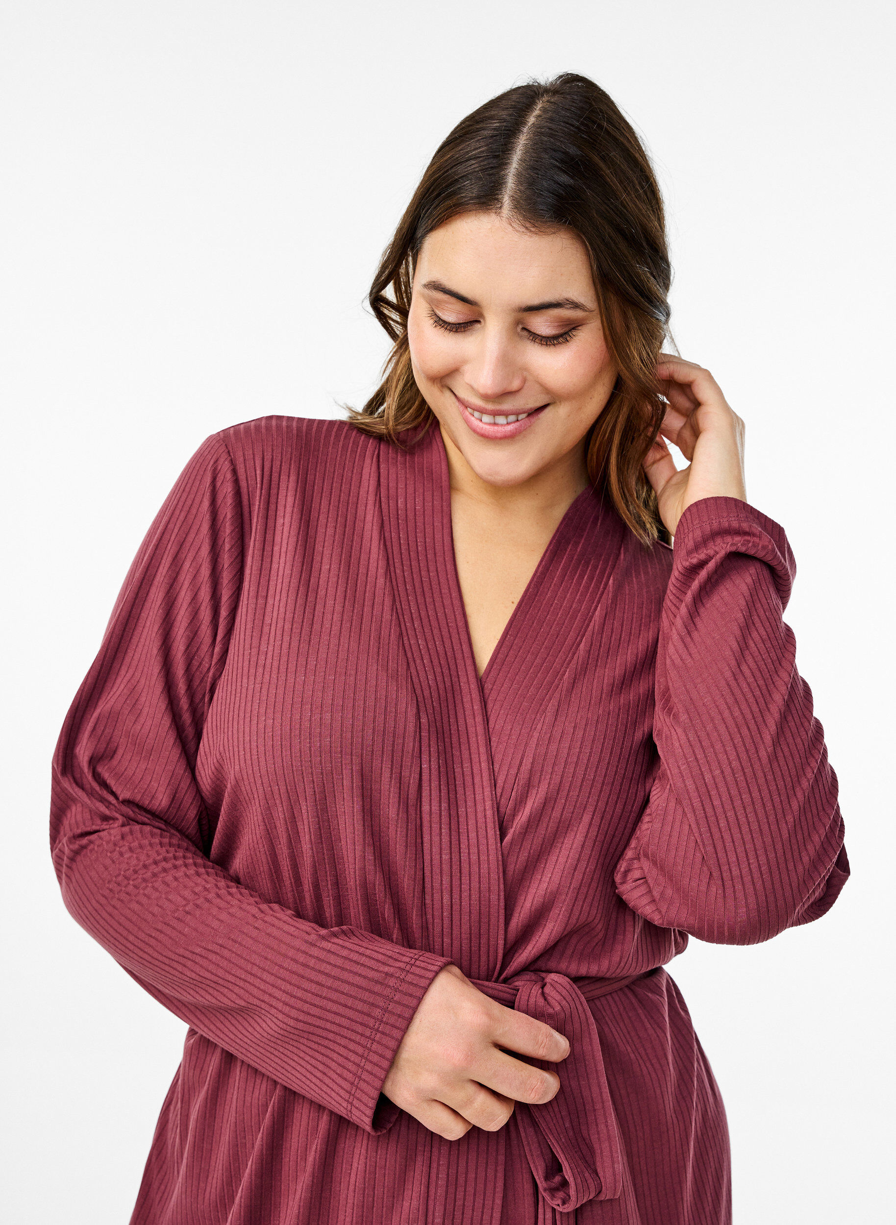 Zizzi Aamutakki solmuvy&ouml;ll&auml;, Rose Brown, Model image number 2