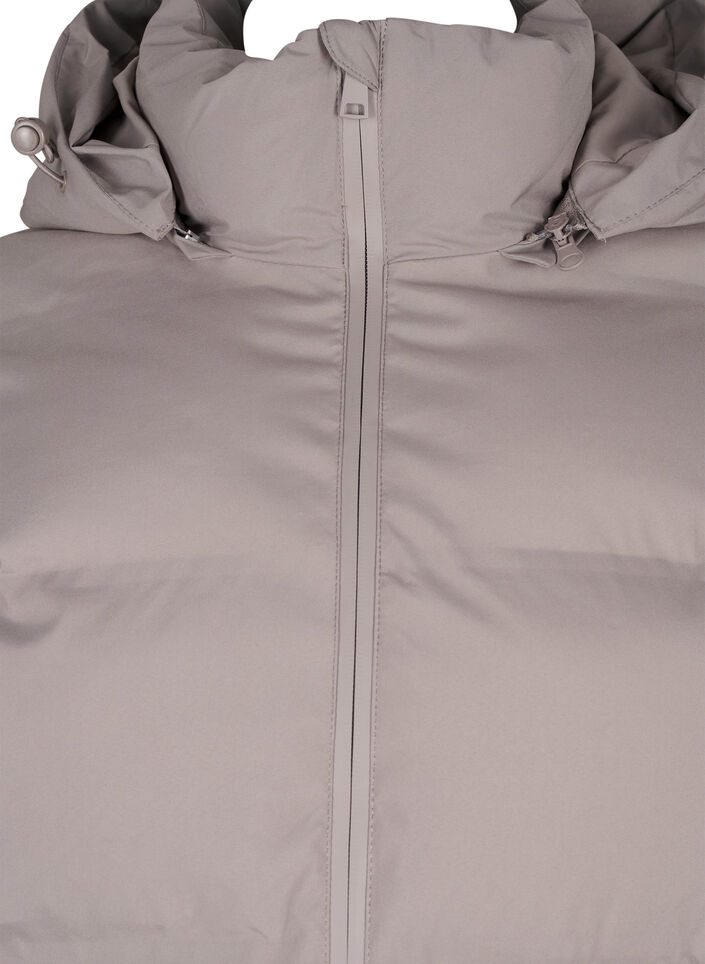 Lyhyt toppatakki hupulla, Beige, Packshot image number 2