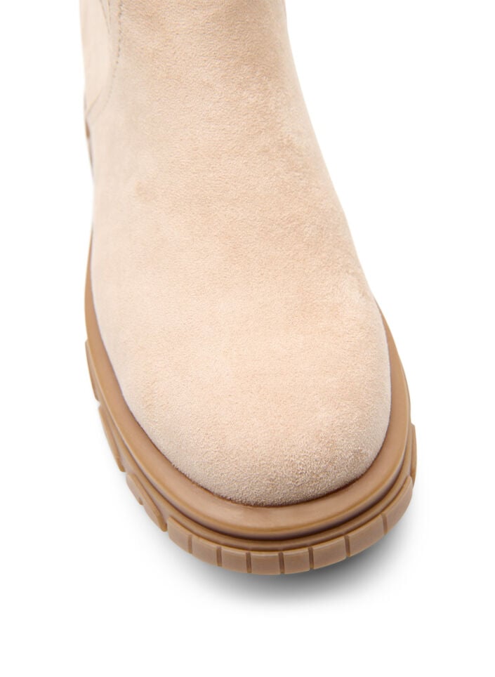 Paksu nilkkuri tekonahasta., Beige, Packshot image number 3