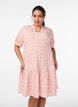 Lyhyt A-linjainen mekko, Vaaleanpunainen, Model image number 0