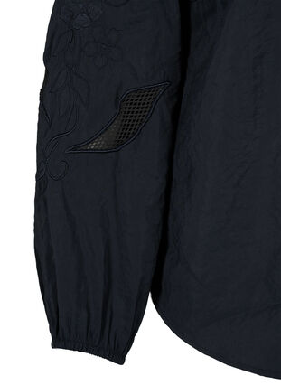 Tencel ™ -modaalista valmistettu pusero kirjotuilla yksityiskohdilla, Black, Packshot image number 3