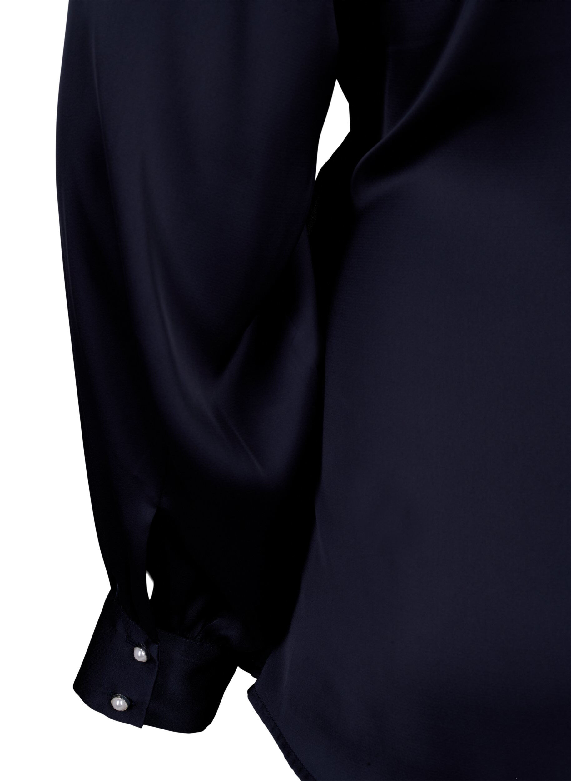 Zizzi Satiininen kietaistava juhlapusero, Night Sky, Packshot image number 4