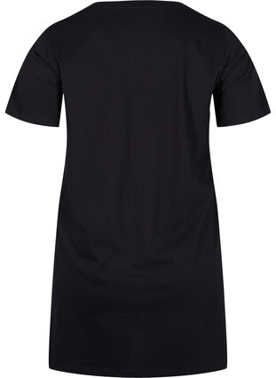 Pitkä puuvillainen t-paita lyhyillä hihoilla, Black Tiger, Packshot image number 1