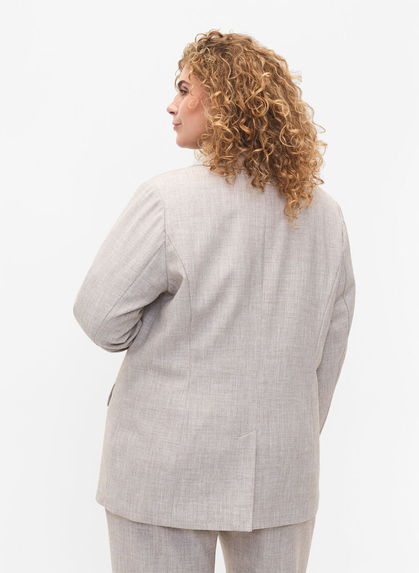 Meleerattu bleiseri nappikiinnityksellä, String, Model image number 1