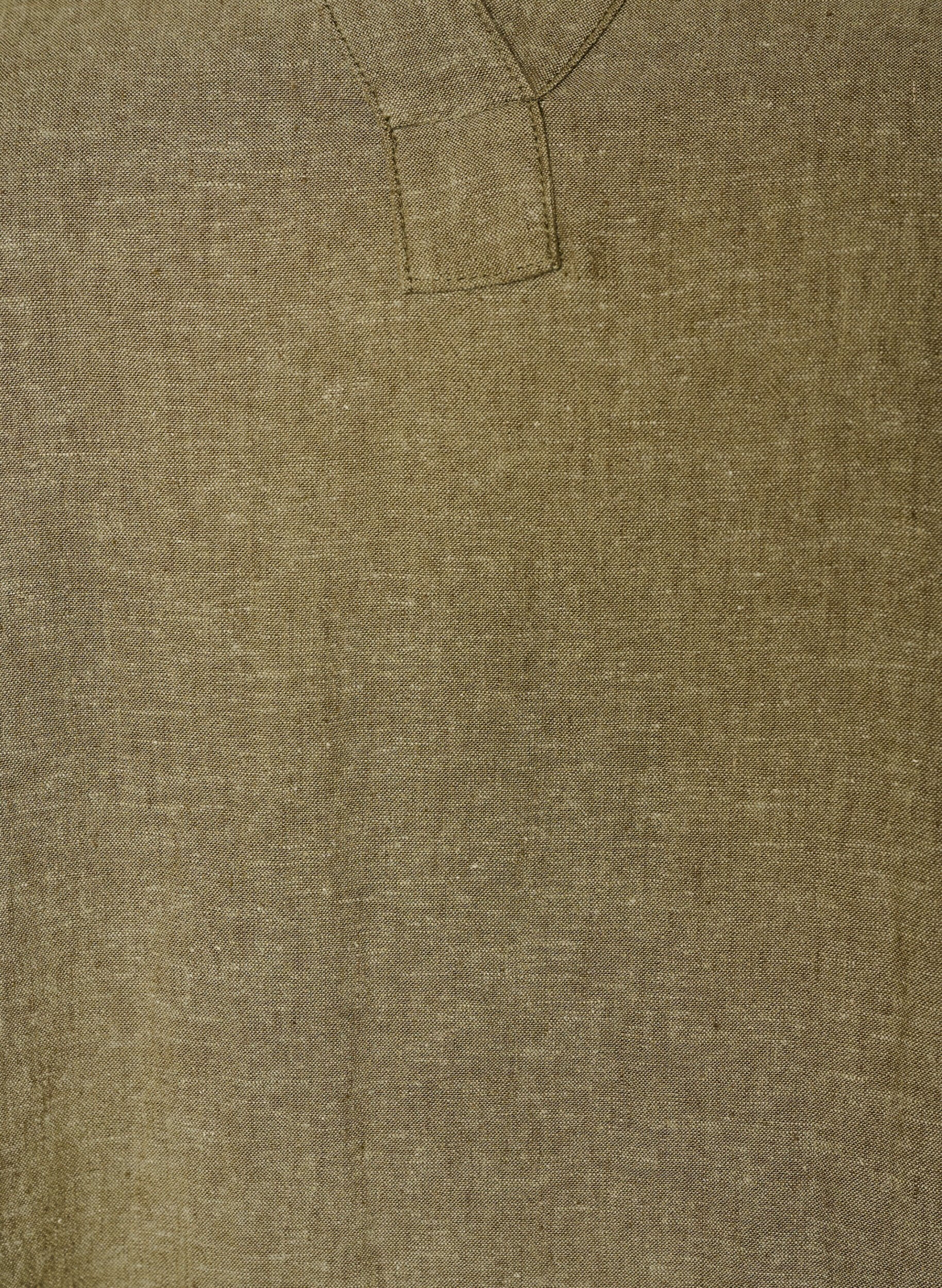 Zizzi Midimekko pellavasta ja viskoosista 1/2-hihoilla, Vihre&auml;, Packshot image number 2