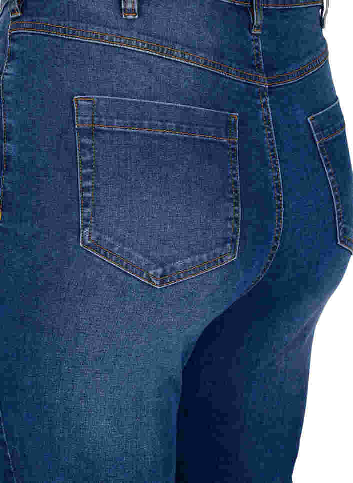 Erityisen korkeavyötäröiset Bea farkut super slim fit -mallissa, Blue denim, Packshot image number 3
