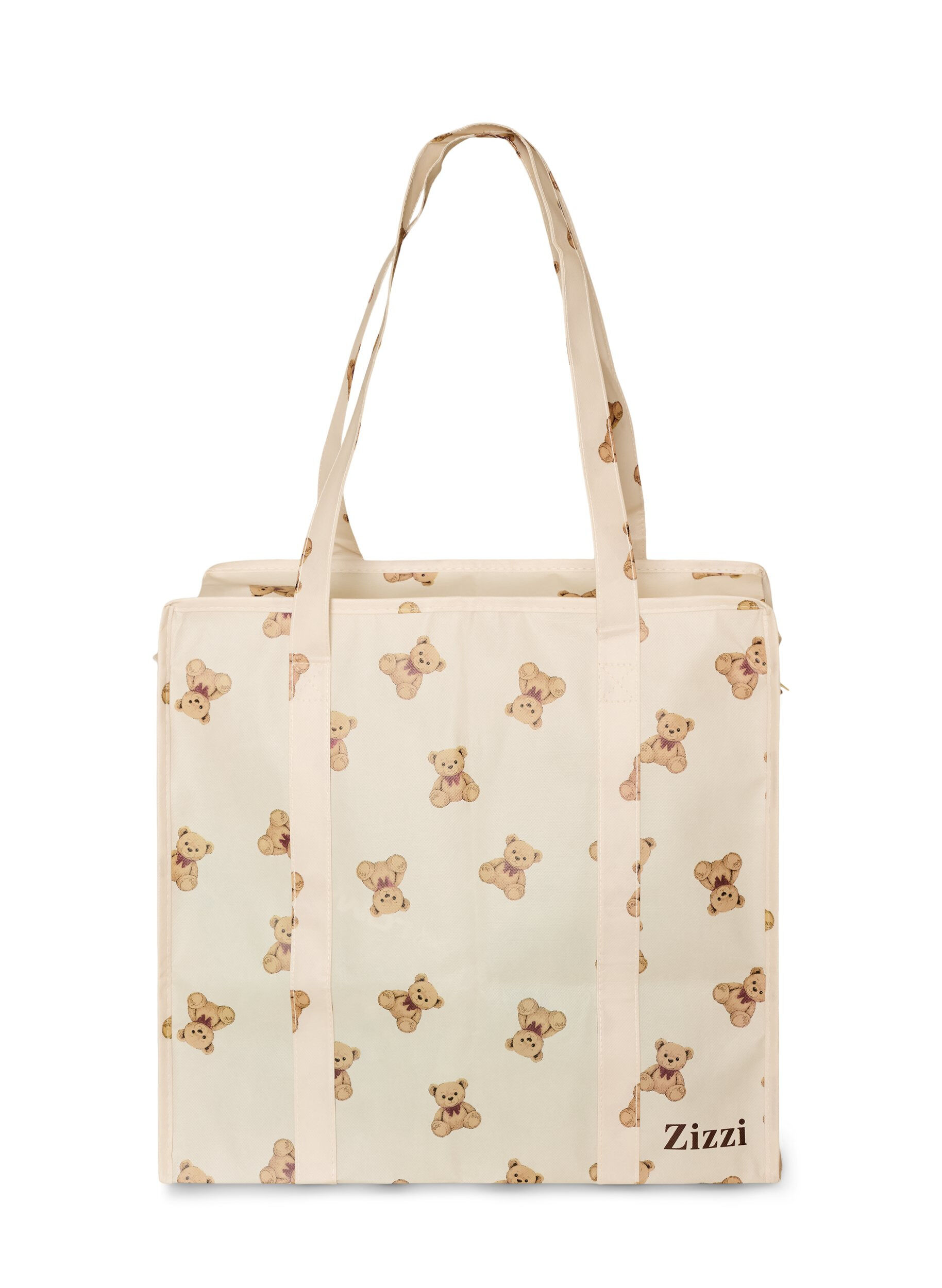 ZizziOstoskassi vetoketjulla, Beige, Packshot image number 1