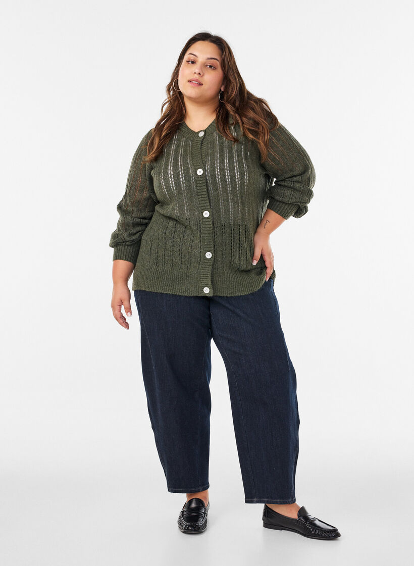 T-paita drapeeratulla yksityiskohdalla, Vihre&auml;, Model image number 1