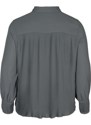 Pliseerattu paita helminapeilla , Asphalt, Packshot image number 1