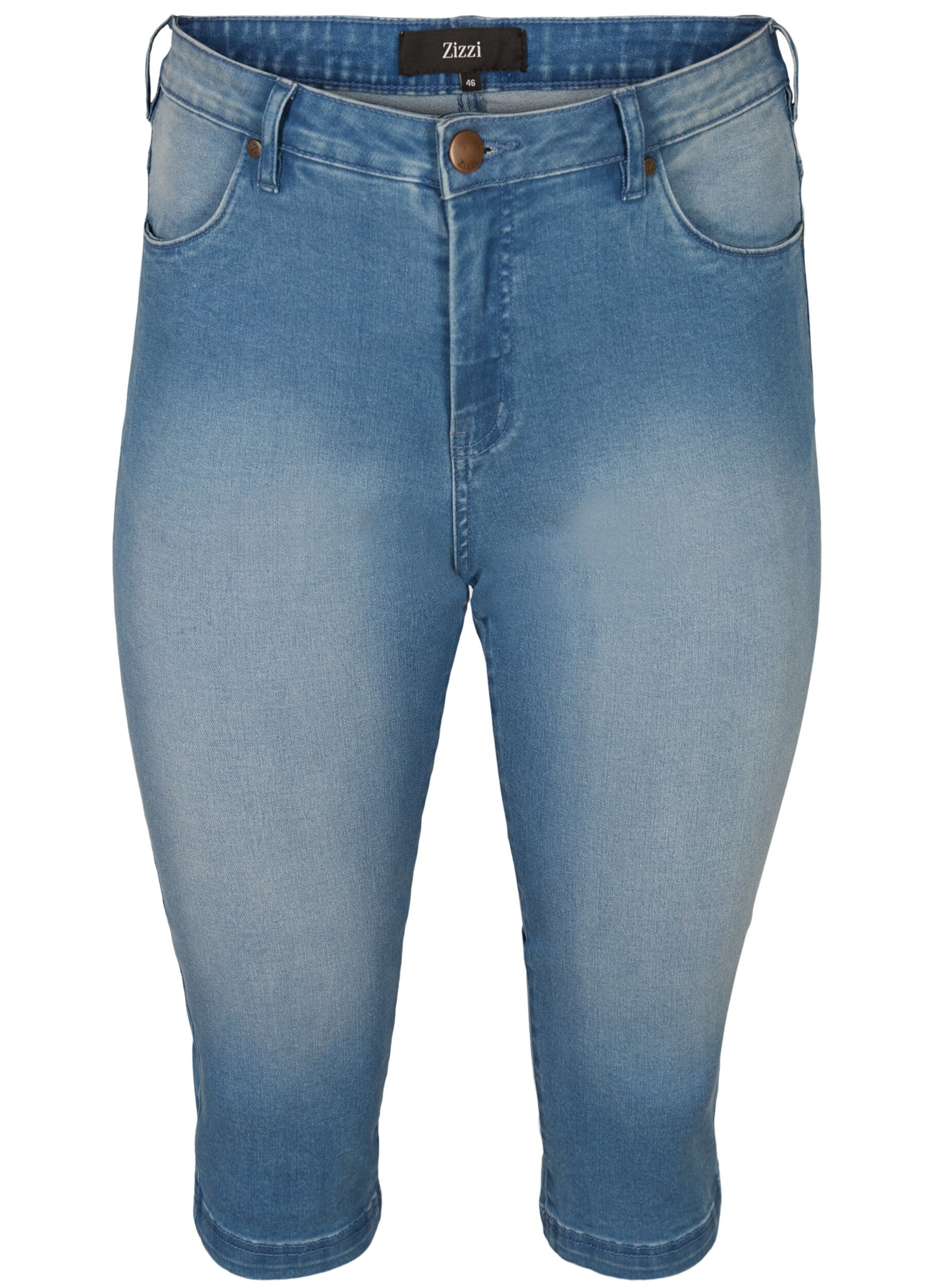 Korkeavy&ouml;t&auml;r&ouml;iset Amy-farkkucaprit super slim fit