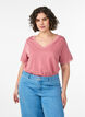 T-paita pitsireunuksella, Vaaleanpunainen, Model image number 0