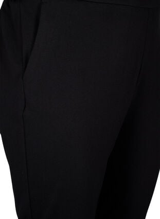 Kropatut housut taskuilla, Black, Packshot image number 2