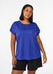 Rento treenipaita lyhyill&auml; hihoilla, Violetti, Model image number 0