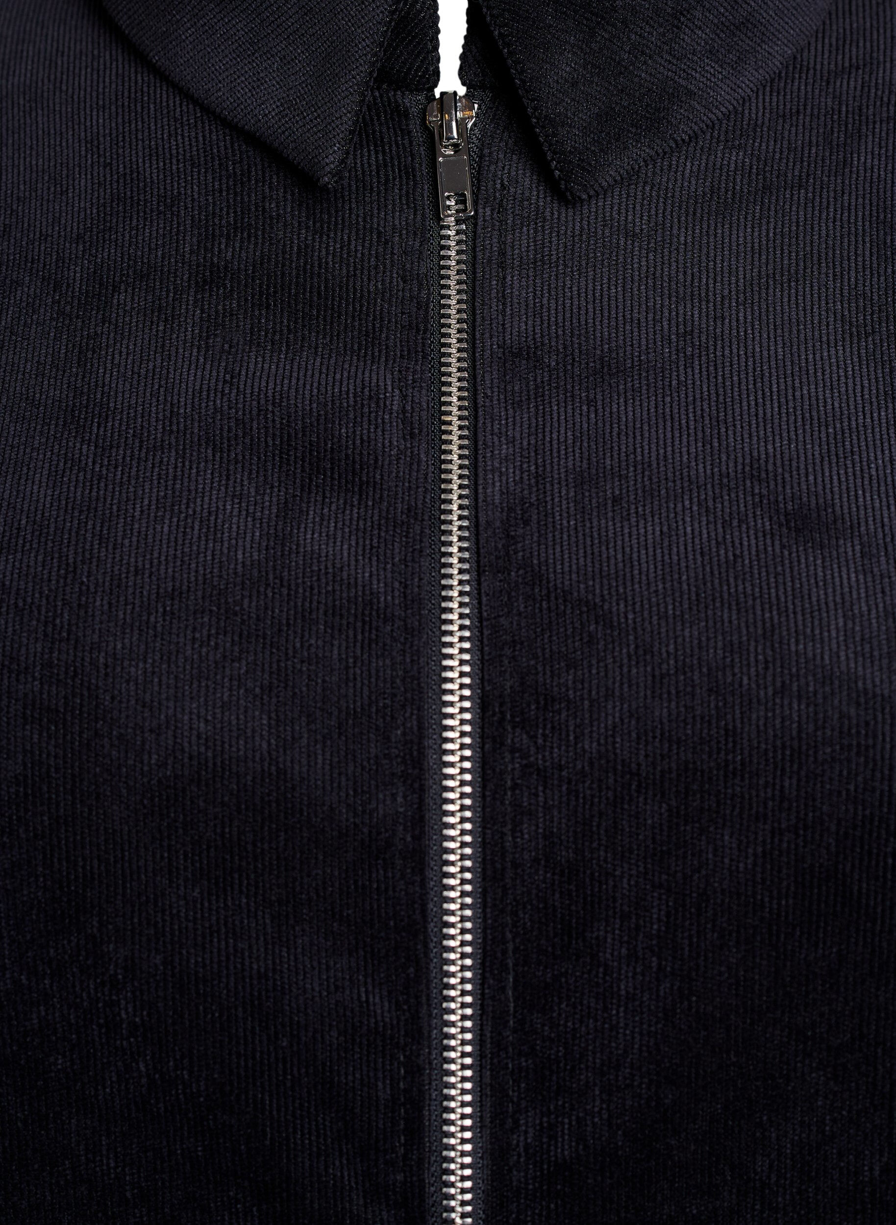 ZizziSamettimekko vetoketjulla ja 3/4-pituisilla hihoilla, Musta, Packshot image number 2