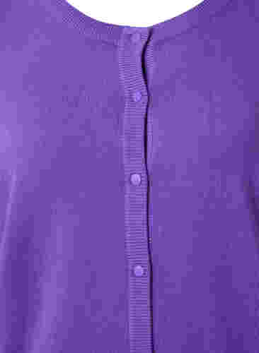 Ribattu neuletakki napeilla , Purple Opulence, Packshot image number 2