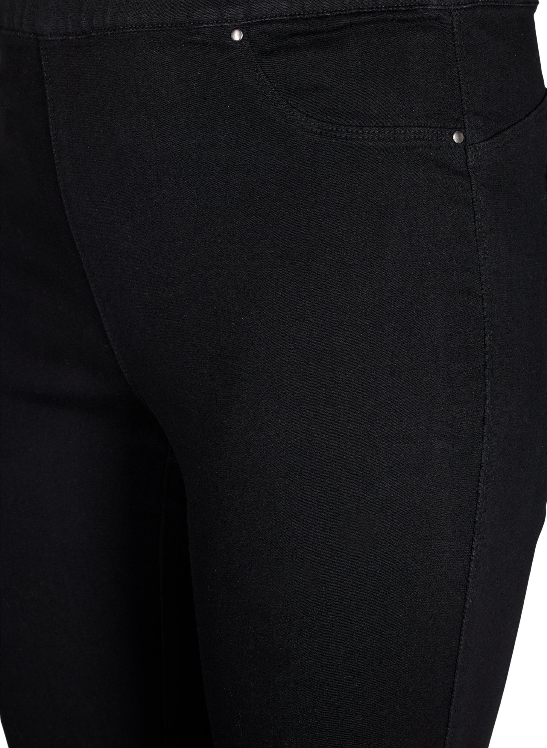 ZizziKorkeavy&ouml;t&auml;r&ouml;iset jeggingsit, Musta, Packshot image number 2