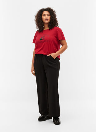 Puuvillainen t-paita painatuksella, Tango Red LOS , Model image number 2