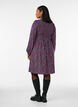 Mekko kuminauhallisella yl&auml;osalla ja pienikukkaisella kuosilla, Sininen, Model image number 2