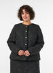 Boucl&eacute;takki kultaisilla napeilla, Musta, Model image number 0