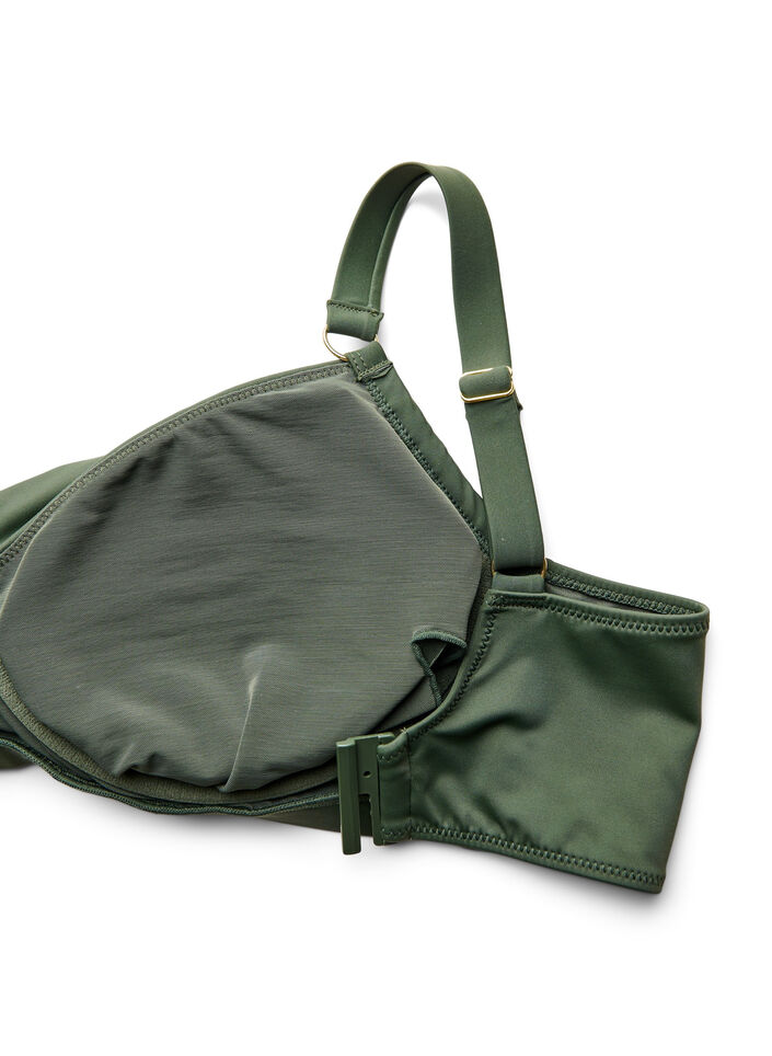 Bikiniliivit kaarituella ja kullanv&auml;risell&auml; yksityiskohdalla, Vihre&auml;, Packshot image number 3