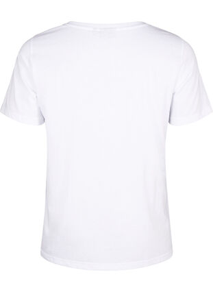 Puuvillainen T-paita painatuksella, B. White W. Hearts, Packshot image number 1