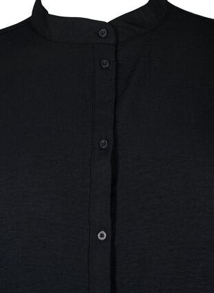 Virkkauksin koristeltu paitapusero, Black, Packshot image number 2