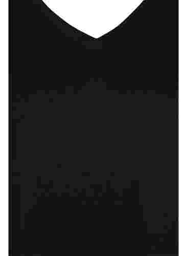 2 perus t-paitaa puuvillasta, Black/Bright W, Packshot image number 2