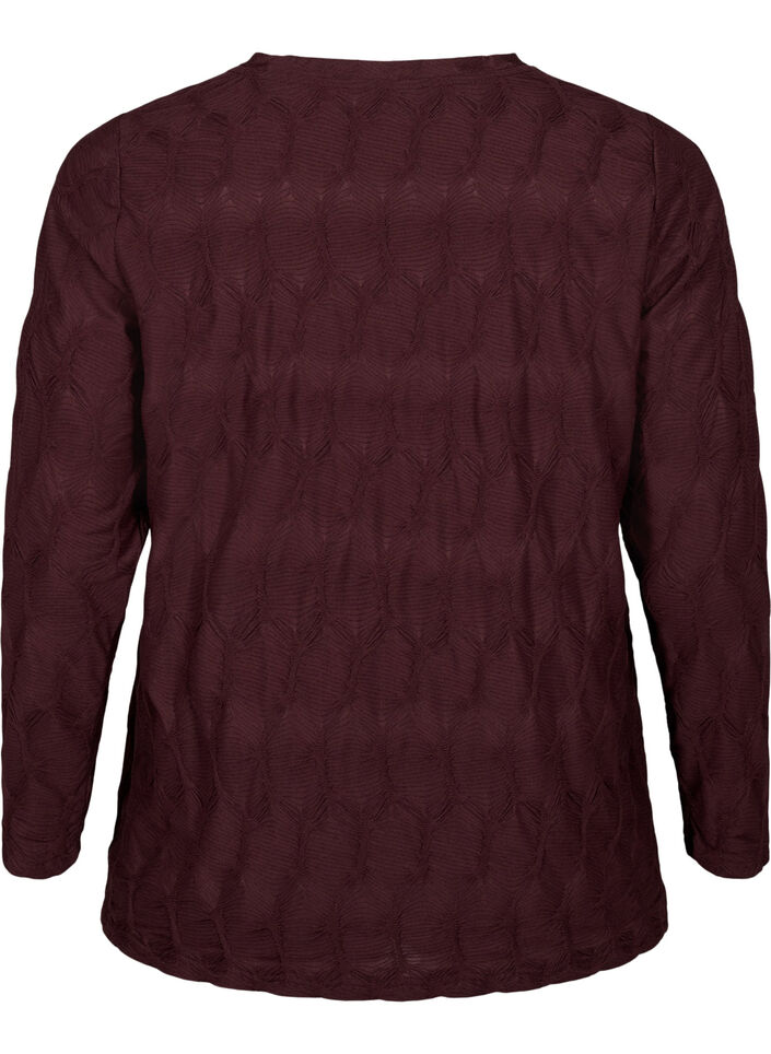 FLASH – Pitkähihainen pusero, jossa on rakennetta, Fudge, Packshot image number 1