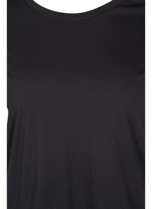 Perus t-paita puuvillasta, Black, Packshot image number 2