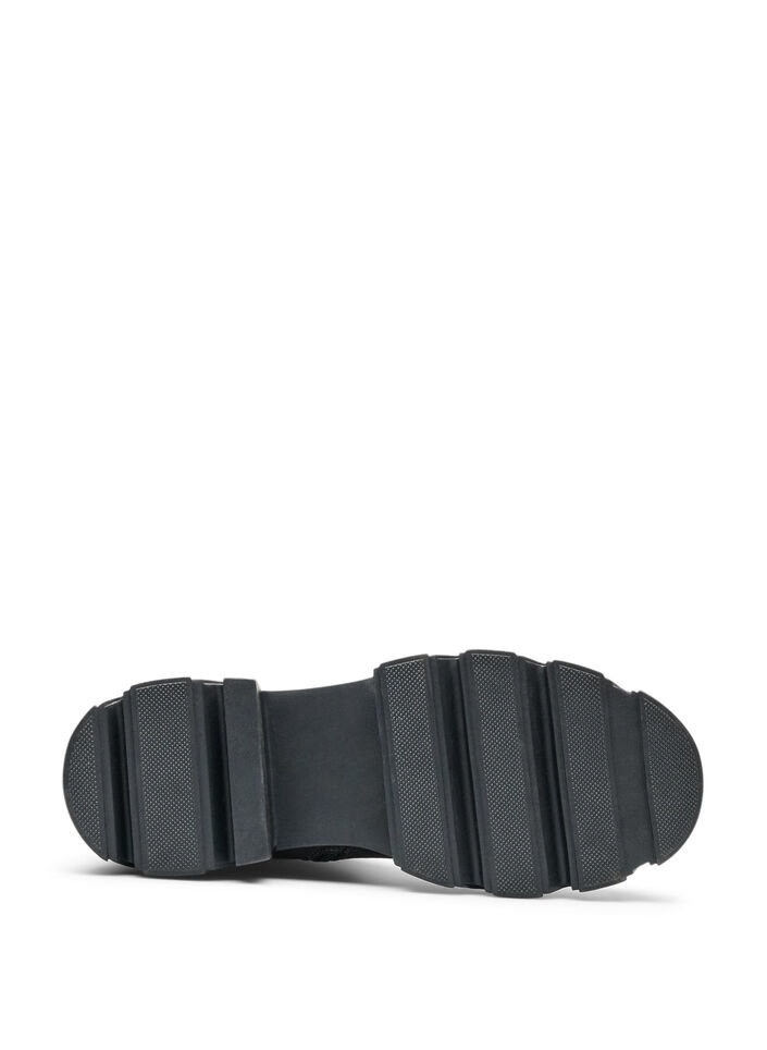 Pitk&auml; saapas ribatulla joustavalla varrella ja paksulla pohjalla, Ruskea, Packshot image number 5
