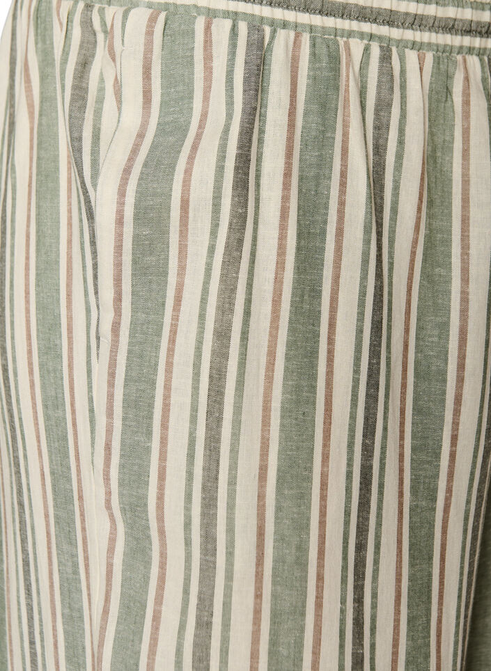 Leve&auml;lahkeiset pellava- ja viskoosihousut, Vanilja, Packshot image number 2
