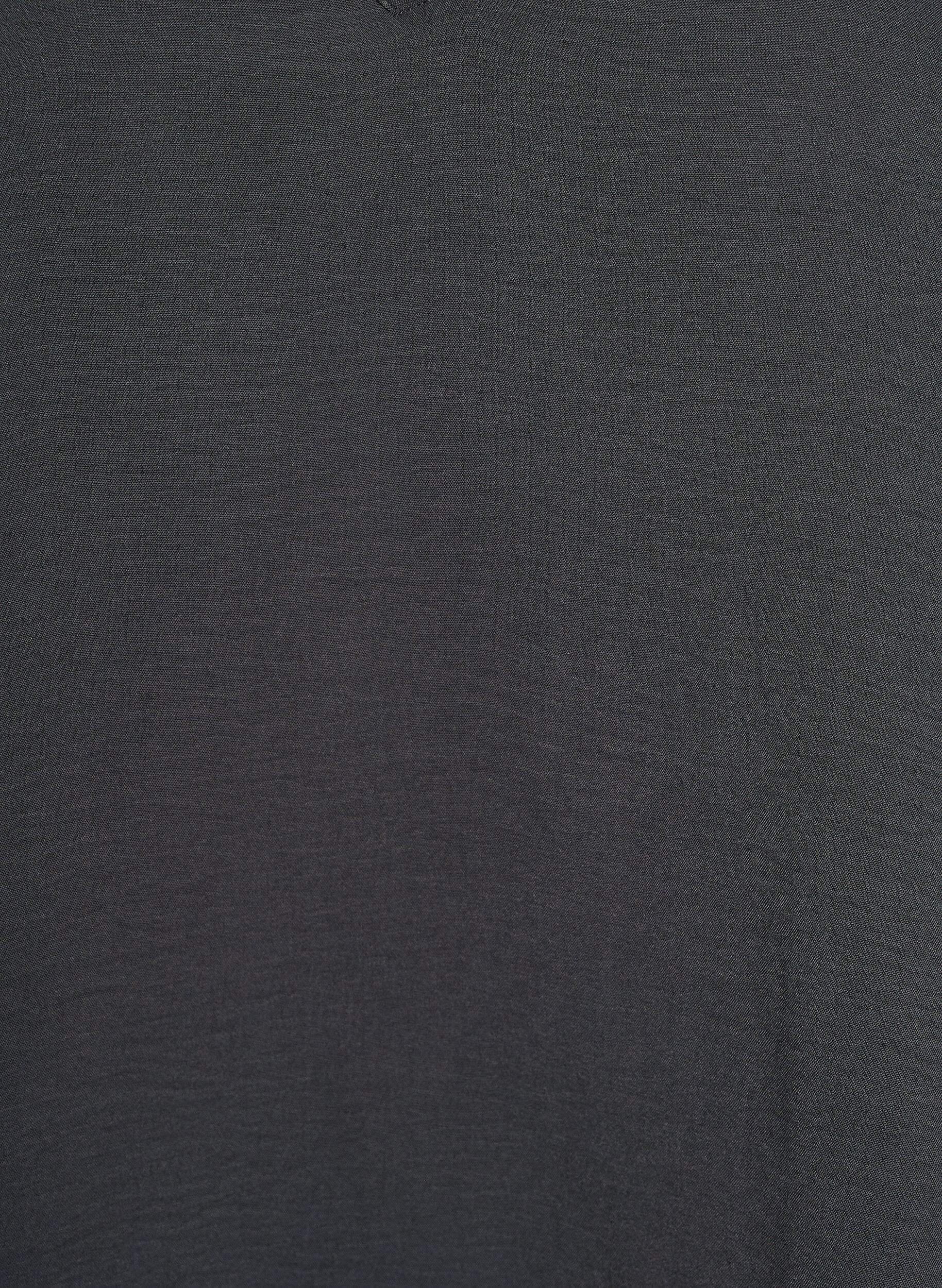 Zizzi Pusero smock-kalvosimilla ja v-p&auml;&auml;ntiell&auml;, Harmaa, Packshot image number 2