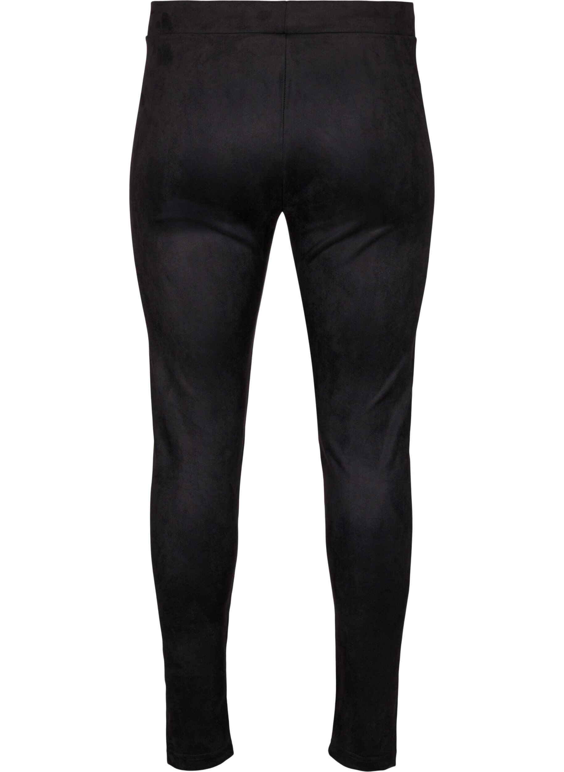 ZizziLeggingsit mokkanahkaj&auml;ljitelm&auml;&auml;, Black, Packshot image number 1