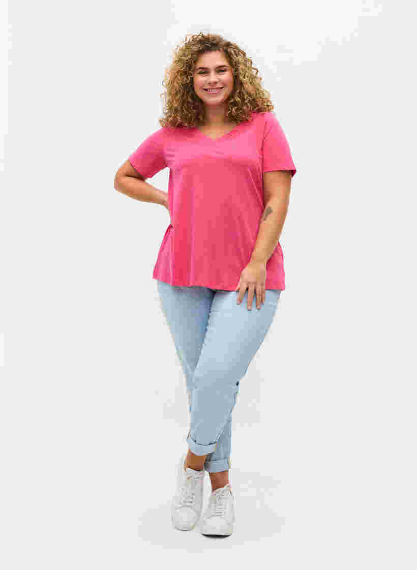 Perus T-paita, Fandango Pink, Model image number 2