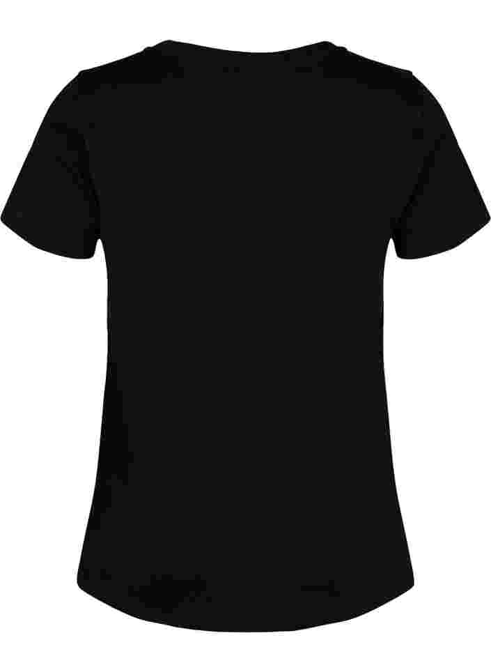 Puuvillainen t-paita treeniin painatuksella, Black w. No. 10, Packshot image number 1