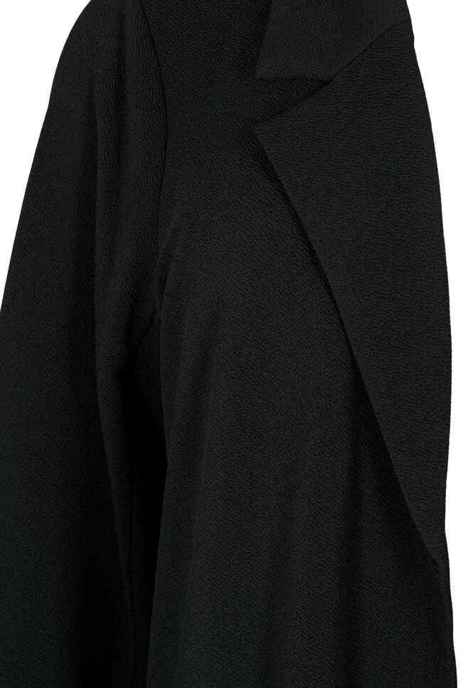 Pitk&auml; takki taskuilla, Musta, Packshot image number 2