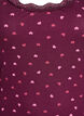 Toppi, jossa on painatus ja pitsireunus, Tumma Bordeaux, Packshot image number 2