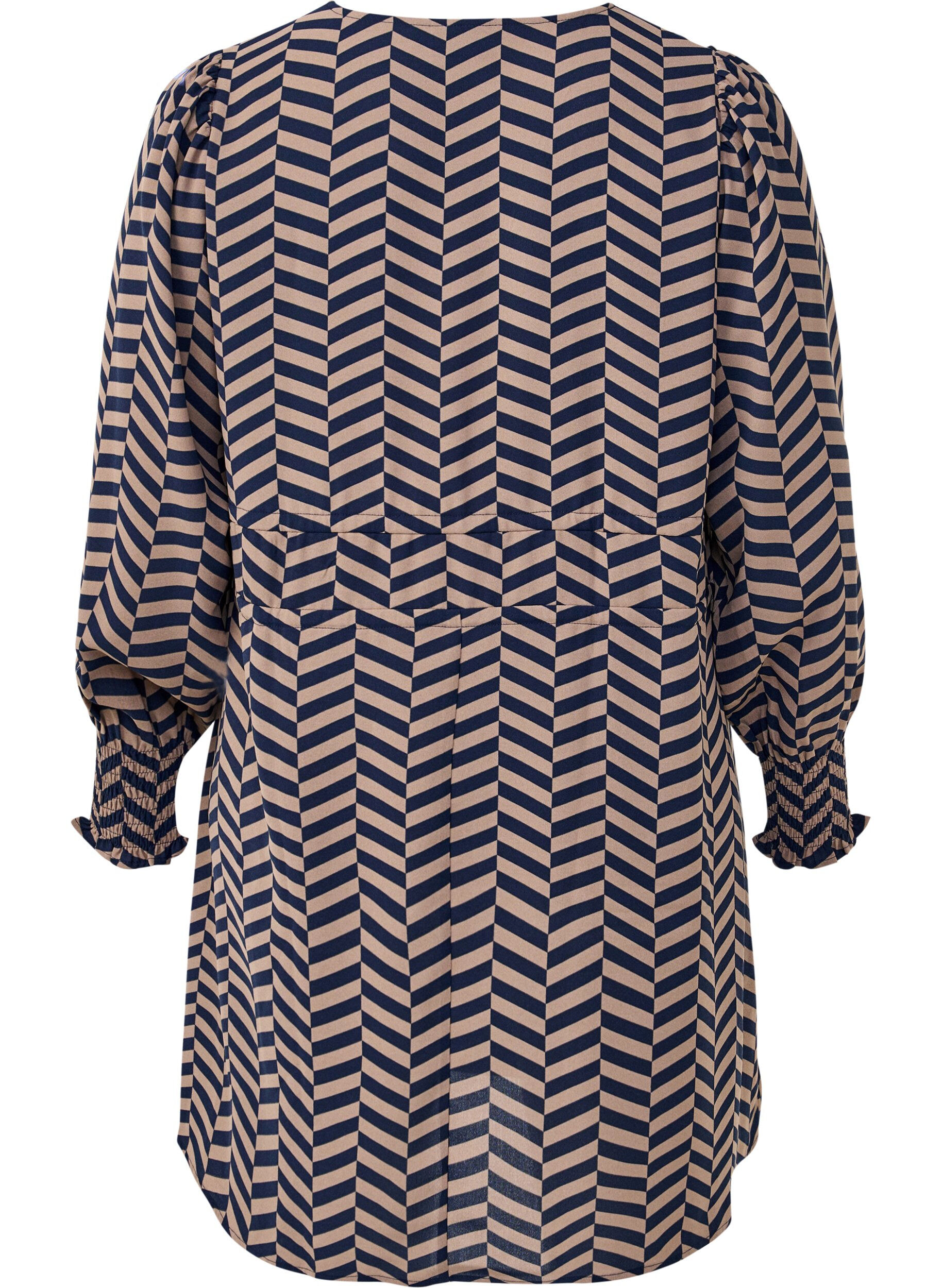 Zizzi Mekko, jossa on solmittavat vy&ouml;t&auml;r&ouml;nauhat, Sininen, Packshot image number 1