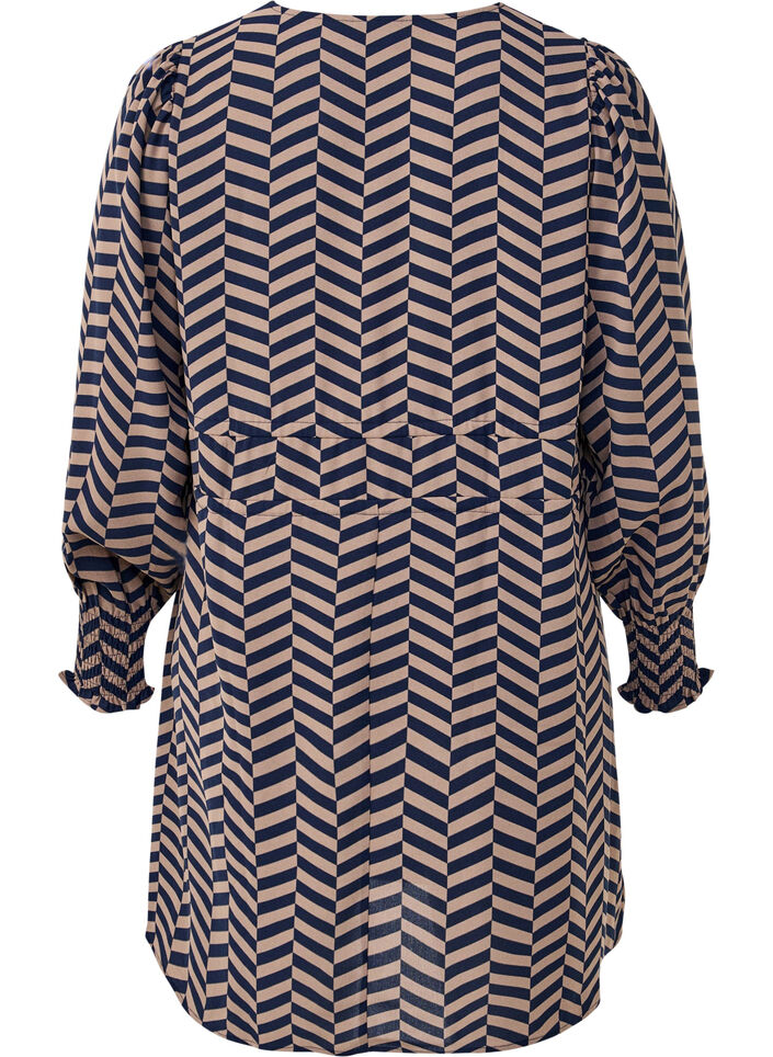 Mekko, jossa on solmittavat vyötärönauhat, Sininen, Packshot image number 1