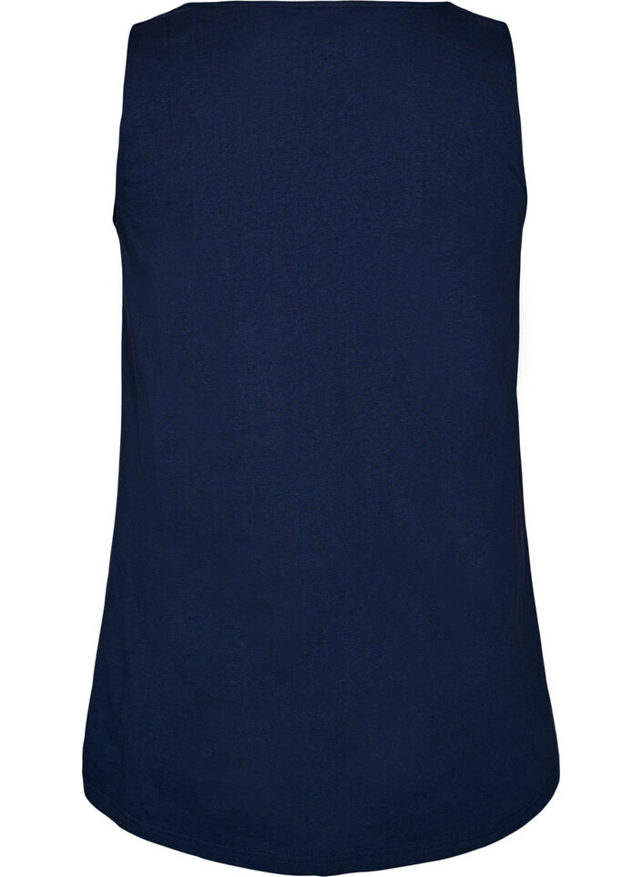 Puuvillatoppi A-mallissa, Sininen, Packshot image number 1