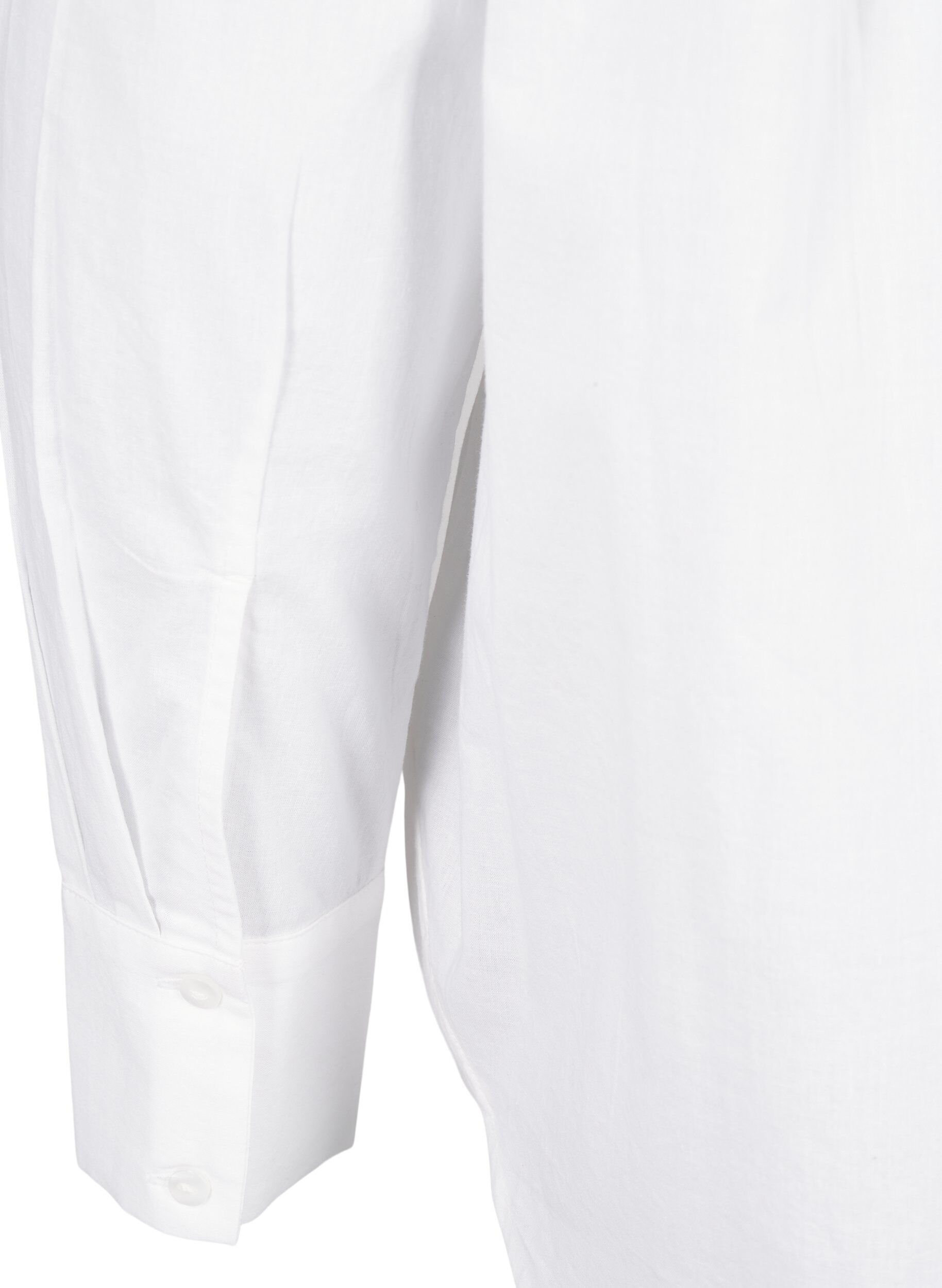 Zizzi Syd&auml;nkirjailulla koristeltu klassinen paita, Bright Wh.W. Blue H., Packshot image number 4