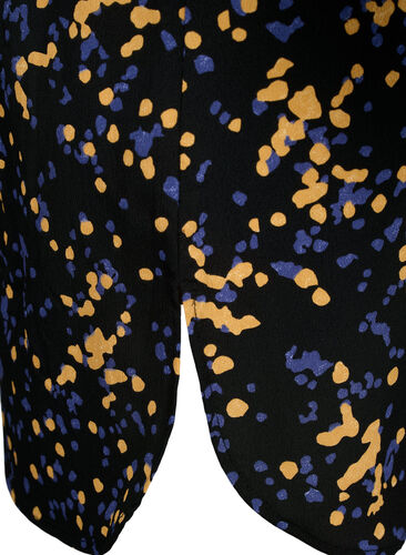 FLASH – Kuvioitu tunika pitkillä hihoilla, Black Splash AOP, Packshot image number 3