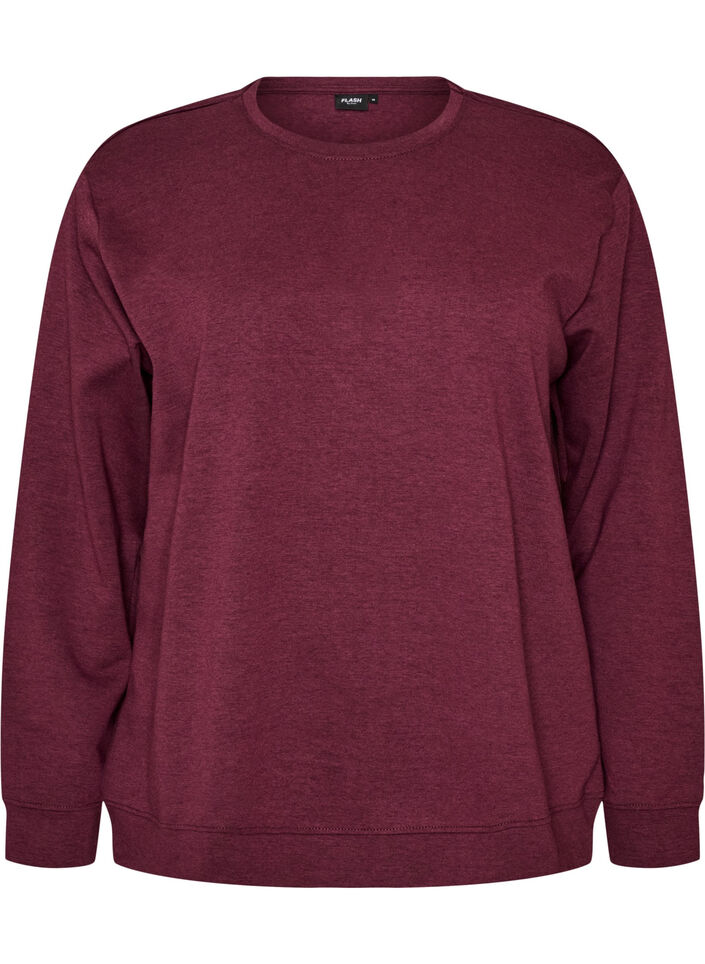 Collegepaita py&ouml;re&auml;ll&auml; p&auml;&auml;ntiell&auml;, Punainen, Packshot image number 0