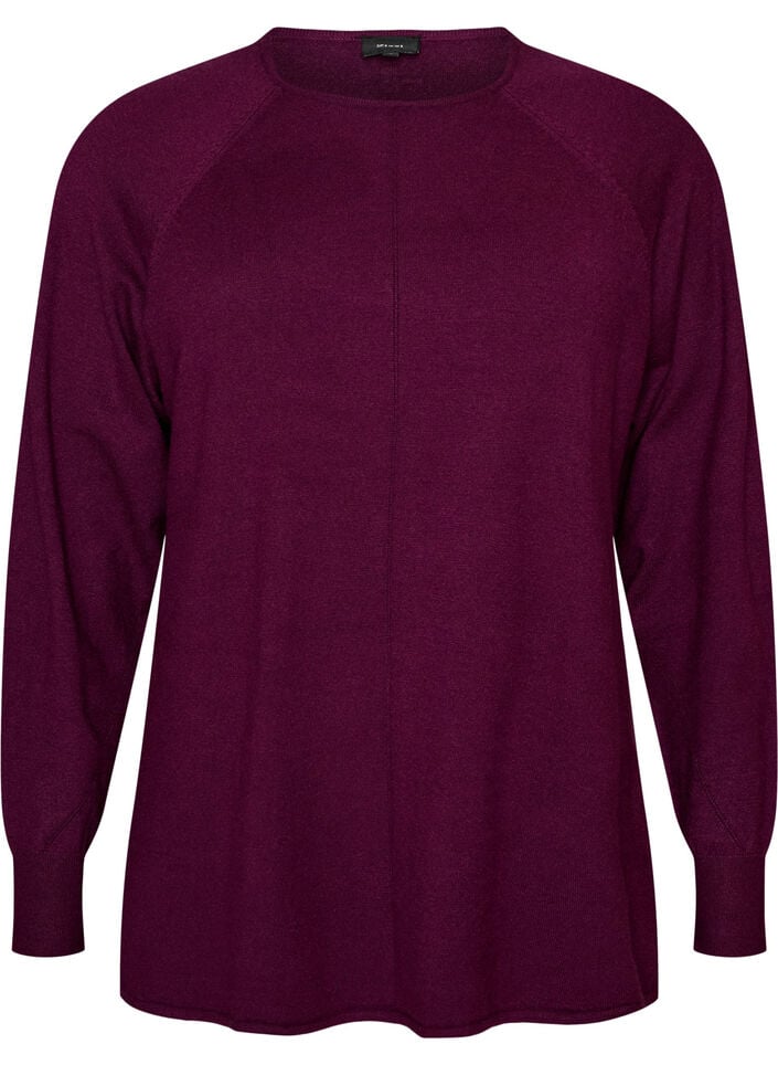 Neulepusero py&ouml;re&auml;ll&auml; p&auml;&auml;ntiell&auml; ja neulekuviolla, Punainen, Packshot image number 0