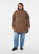 Vett&auml; hylkiv&auml; softshell-takki, jossa on tikattu vuori, Ruskea, Model image number 1