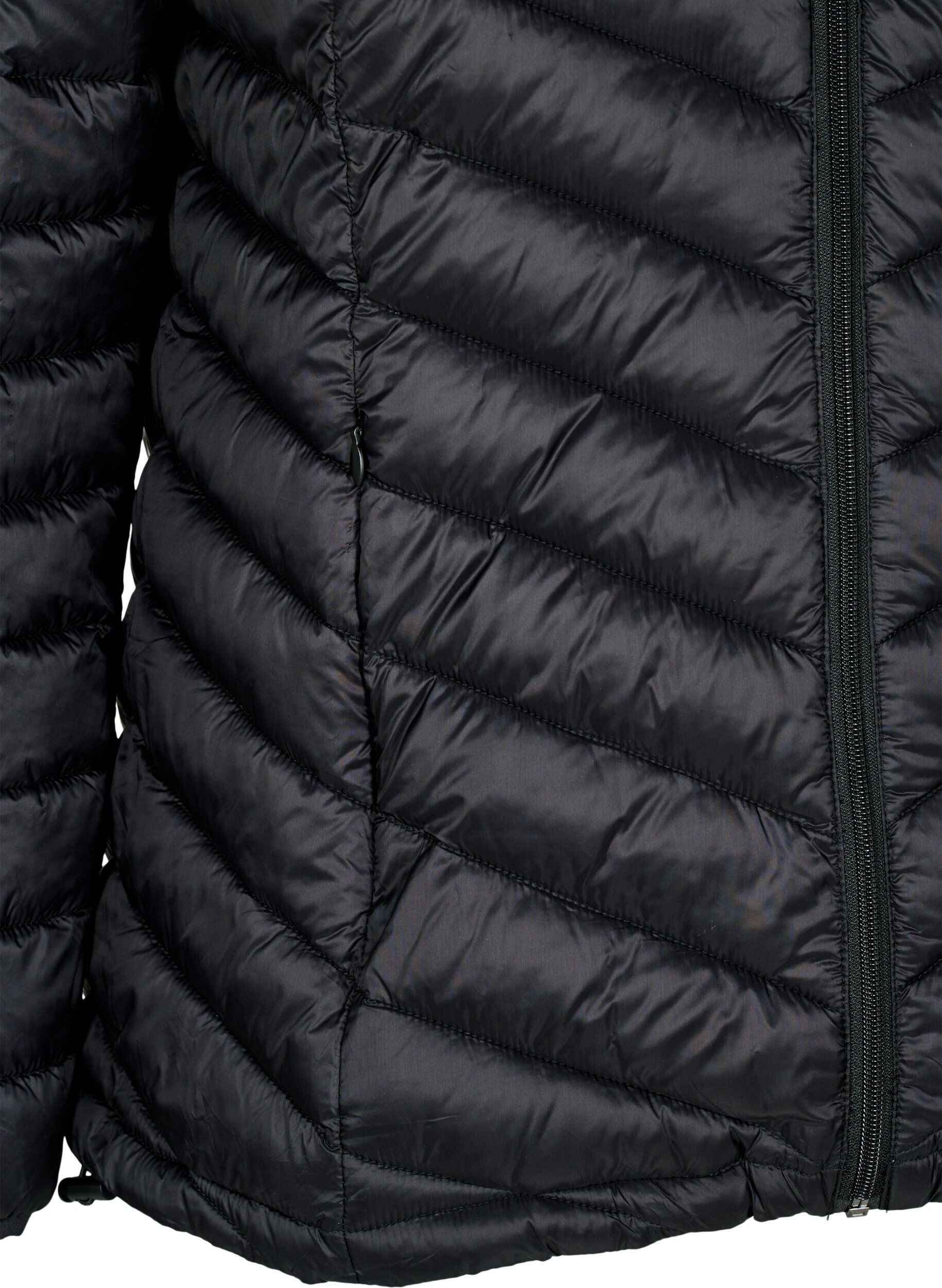 ZizziKevyt takki taskuilla, Musta, Packshot image number 3